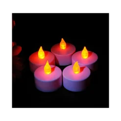 SET 10 CANDELE LANTERNE TEALIGHT TEA LIGHT ELETTRICHE LED BATTERIA DECORAZIONE