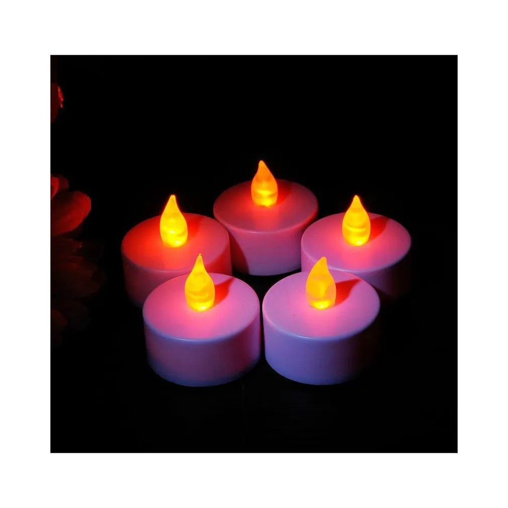 SET 10 CANDELE LANTERNE TEALIGHT TEA LIGHT ELETTRICHE LED BATTERIA DECORAZIONE