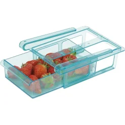 SET 3 CASSETTO A MORSETTI FRIGORIFERO 20,5X15X7CM FACILE DA APPENDERE FRIGORIFERI