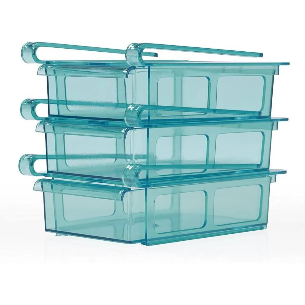 SET 3 CASSETTO A MORSETTI FRIGORIFERO 20,5X15X7CM FACILE DA APPENDERE FRIGORIFERI