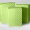 SET 3 CESTI PORTABIANCHERIA PORTATUTTO CASA TESSUTO 3 MISURE 54/51/46CM  COLORE