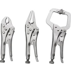 SET 3 CHIAVE PINZA PINZE SCATTO 4" 5" AUTOBLOCCANTE A PRESSIONE REGOLABILE