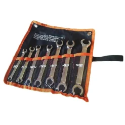 SET 7 CHIAVI APERTE RACCORDI DADI SVASATI 6X8 9X11 10X12 13X14 15X17 16X18 19X22MM