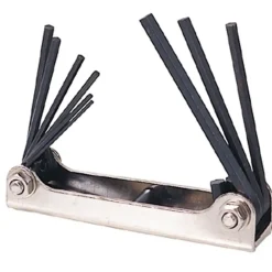 SET 9 CHIAVINI BRUGOLA ESAGONALI BRUNITE NERE PUNTE TORX TASCABILI IMPUGNATURA