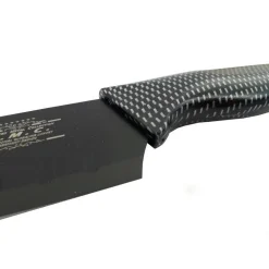 SET 5 COLTELLI DA CUCINA IN ACCIAIO EFFETTO CARBONIO PIU PELAPATATE