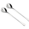SET 2 CUCCHIAIO CUCCHIAI CUCCHIAINO CON PALETTA LUNGO 20 CM PER GELATO COCKTAIL
