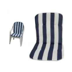 SET 2 CUSCINI PER SEDIA IN PLASTICA CON SCHIENALE UNIVERSALE COPRI SEDIA SEDUTA