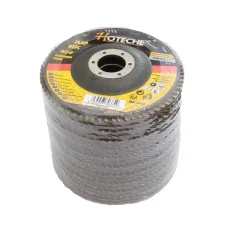 SET 10 DISCO ABRASIVO LAMELLARE DIAMETRO 115X22.23MM GRANA 40 PER SMERIGLIATRICE