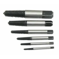 SET 6 ESTRATTORI PER VITI BULLONI ROVINATE SPEZZATE PRIGIONIERI VITI SPEZZATI