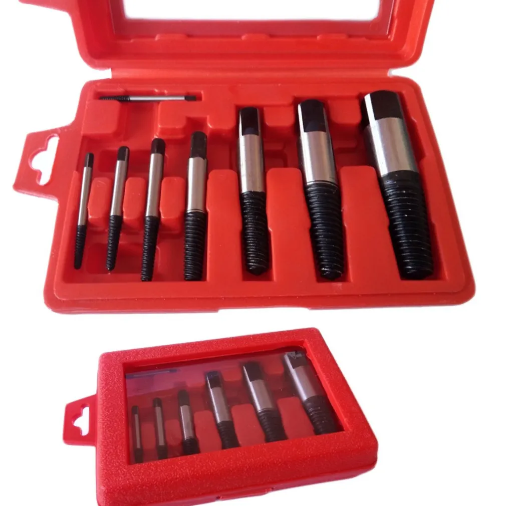 SET 8 ESTRATTORI PER VITI BULLONI ROVINATE SPEZZATE PRIGIONIERI VITI SPEZZATI