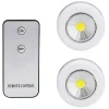 SET 2 FARETTI COB CONTROLLO REMOTO LUCE A LED LAMPADA ARMADIO CON TELECOMANDO