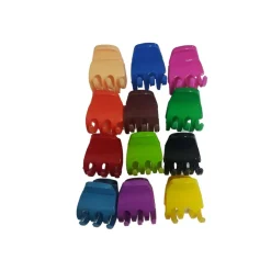 SET 6 FERMACAPELLI PINZA PINZE CLIP COLORATE 4CM MOLLETTA CAPELLI ACCONCIATURA