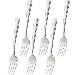 SET 6 FORCHETTE IN ACCIAIO INOX SERVIZIO POSATE DA TAVOLA DI ALTA QUALITà