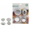 SET 8 FORMINE PER BISCOTTI PIROTTINI STAMPI DOLCI CROSTATINE STAMPINI MISTI 74134