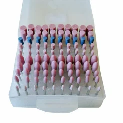 SET 100 FRESE IN PIETRA PER MINI TRAPANO DRIMMEL TESTINE 3MM LUCIDANTI ABRASIVE