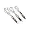 SET 3 FRUSTE DA CUCINA IN ACCIAIO 20-25-30 CM FRUSTINO FRULLATORE SBATTITORE