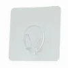 SET 3 GANCI APPENDINO ADESIVI PARETE CUCINA BAGNO ATTACCAPANNI TRASPARENTE 87760