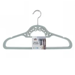 SET 3 GRUCCE LEGNO APPENDIABITI FASHION ELEGANTI COLORATE SHIRT CAMICIE GIACCHE