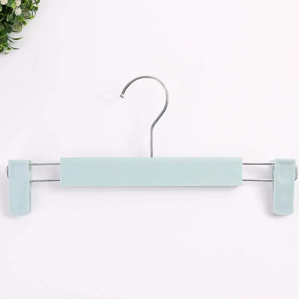 SET 2 GRUCCE PANTALONI IN LEGNO COLORATE ARMADIO CLIP ANTISCIVOLO GONNE SHORTS