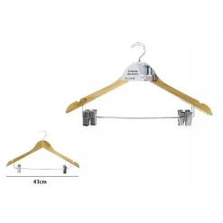 SET 2 GRUCCE STAMPELLE APPENDINO IN LEGNO CON PINZE PANTALONI GIACCA GONNE 71361