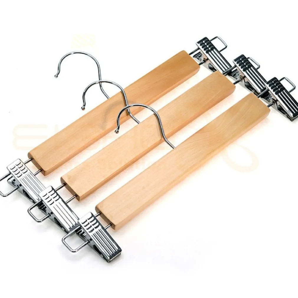 SET 3 GRUCCE STAMPELLE APPENDIABITO LEGNO VESTITI PANTALONI GIACCHE CON CLIP