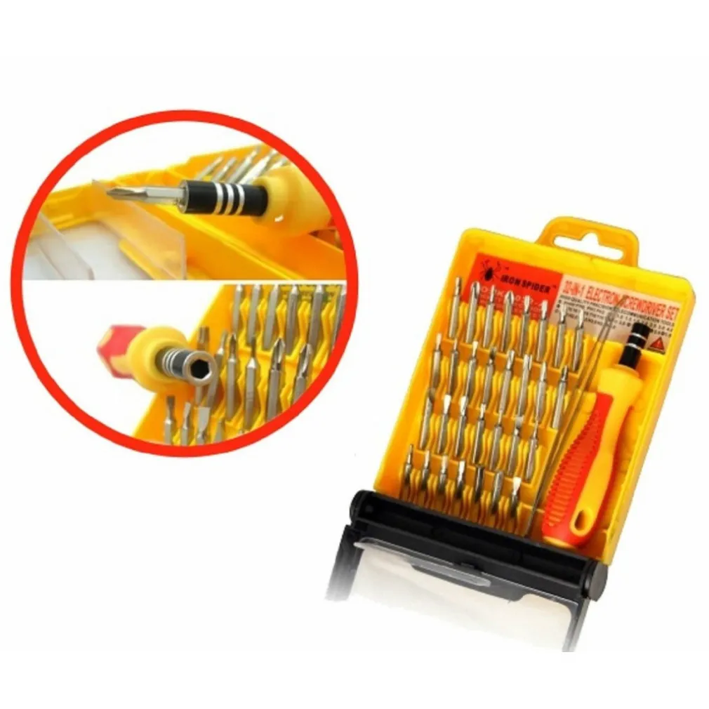 SET 32 IN 1 PUNTE DI PRECISIONE CACCIAVITI TORX PER CELLULARI OROLOGI PC