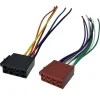 SET 2 ISO FEMMINA CONNETTORE ADATTATORE BLOCCO ALIMENTAZIONE PER AUTORADIO 160MM