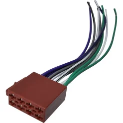 SET 2 ISO FEMMINA CONNETTORE ADATTATORE BLOCCO ALIMENTAZIONE PER AUTORADIO 160MM