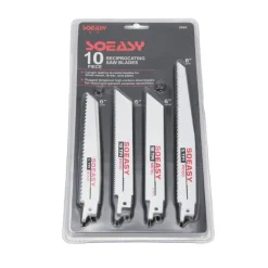 SET 10 LAME PER LEGNO E METALLO PER SEGA SEGHETTO ELETTRICA ALTERNATIVO 6