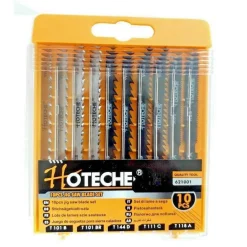 SET 10 LAME PER SEGHETTO ALTERNATIVO LEGNO METALLO HCS PVC 75 100MM ART.621001