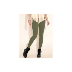 SET 12 LEGGINGS IN VARI COLORI DONNA EFFETTO TERMICO FELPATO COLLANT WINTER