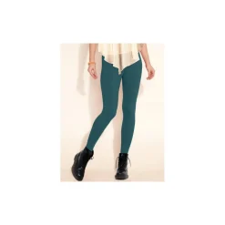 SET 12 LEGGINGS IN VARI COLORI DONNA EFFETTO TERMICO FELPATO COLLANT WINTER