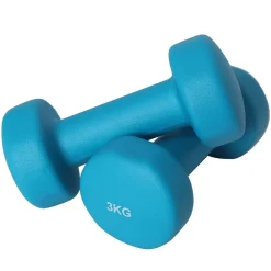 SET 6 MANUBRI PALESTRA CON STAND APPOGGIO 2X1KG +2X2KG +2X3KG PESI SPORT FITNESS
