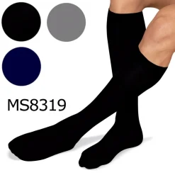 SET 12 PAIA CALZE CALZINI LUNGHI UOMO COTONE TINTA UNITA NERO BLU GRIGIO MS8319