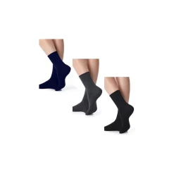 SET 12 PAIA DI CALZINI DA DONNA A MEZZA GAMBA TINTA UNITA TG 35-40 CALDO COTONE