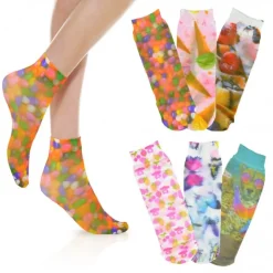 SET 6 PAIA DI CALZINI PER DONNA RAGAZZE 20 DEN PEDALINI TG. UNICA 35/41 COLORATI