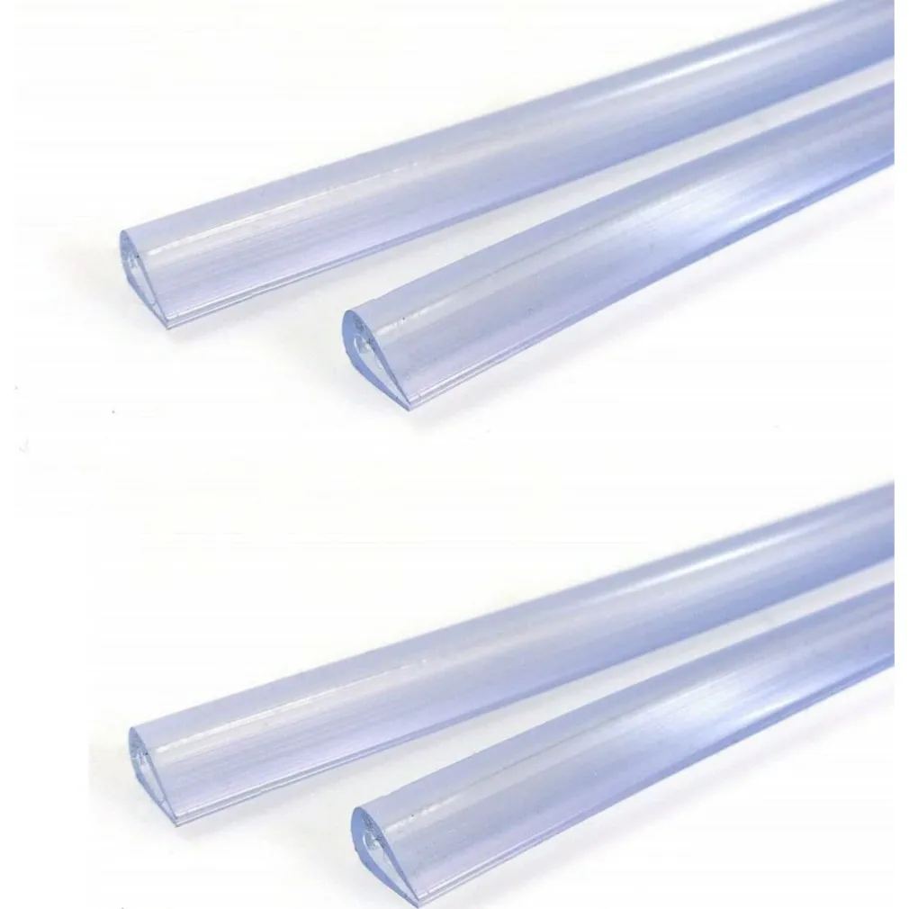 SET 4 PARACOLPI STRISCIA PROFILO PORTIERA AUTO TUNING PVC TRASPARENTE 88CM 68CM
