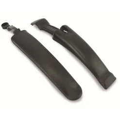 SET 2 PARAFANGHI PER BICICLETTA 24 - 26'' PARAFANGO ANTERIORE E POSTERIORE NERO