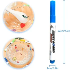 SET 12 PENNARELLI MAGICI PITTURA AD ACQUA PENNA GALLEGGIANTE LAVABILE BAMBINI