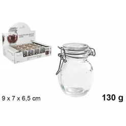 SET 24 PEZZI BARATTOLO BARATTOLINO VASETTO CON TAPPO PORTA SPEZIE VETRO 130 GR