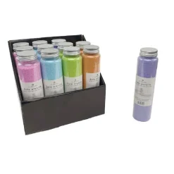 SET 12 PEZZI BARATTOLO CON SABBIA COLORATA DECORATIVA DECORAZIONE CASA 133667