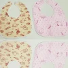 SET 3 PEZZI BAVETTI BAVETTA BAVAGLINI BAMBINA GIALLO ROSA BIMBA NEONATA COTONE