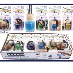 SET 20 PEZZI BOCCETTA PROFUMATORE PROFUMO DEODORANTE AUTO VARIE FRAGRANZE