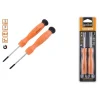 SET 2 PEZZI CACCIAVITE PUNTA MAGNETICA A TAGLIO 2.5MM E A CROCE PH00 CR-V 57022