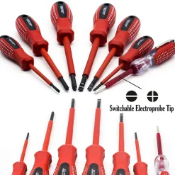 SET 7 PEZZI CACCIAVITI GIRAVITI ISOLATI CON MANICO IN GOMMA GRIP CON CERCAFASE