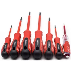 SET 7 PEZZI CACCIAVITI GIRAVITI ISOLATI CON MANICO IN GOMMA GRIP CON CERCAFASE