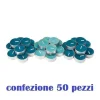 SET 50 PEZZI CANDELE BLU PROFUMATE FRAGRANZA OCEANO TEALIGHT LUMINI