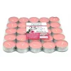 SET 25 PEZZI CANDELE ROSA PROFUMATE FRAGRANZA ALLA ROSA TEALIGHT LUMINI CANDELA