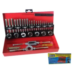 SET 32 PEZZI CASSETTA KIT FILIERA PER FILETTATURA MASCHI E FEMMINE HX32TD