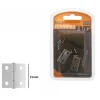 SET 2 PEZZI CERNIERE PER PORTE MOBILI ARMADI SPORTELLI ANTE 25 MM SILVER 69030
